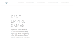 Desktop Screenshot of kenoempire.com