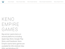 Tablet Screenshot of kenoempire.com